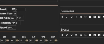 Stat Blocks